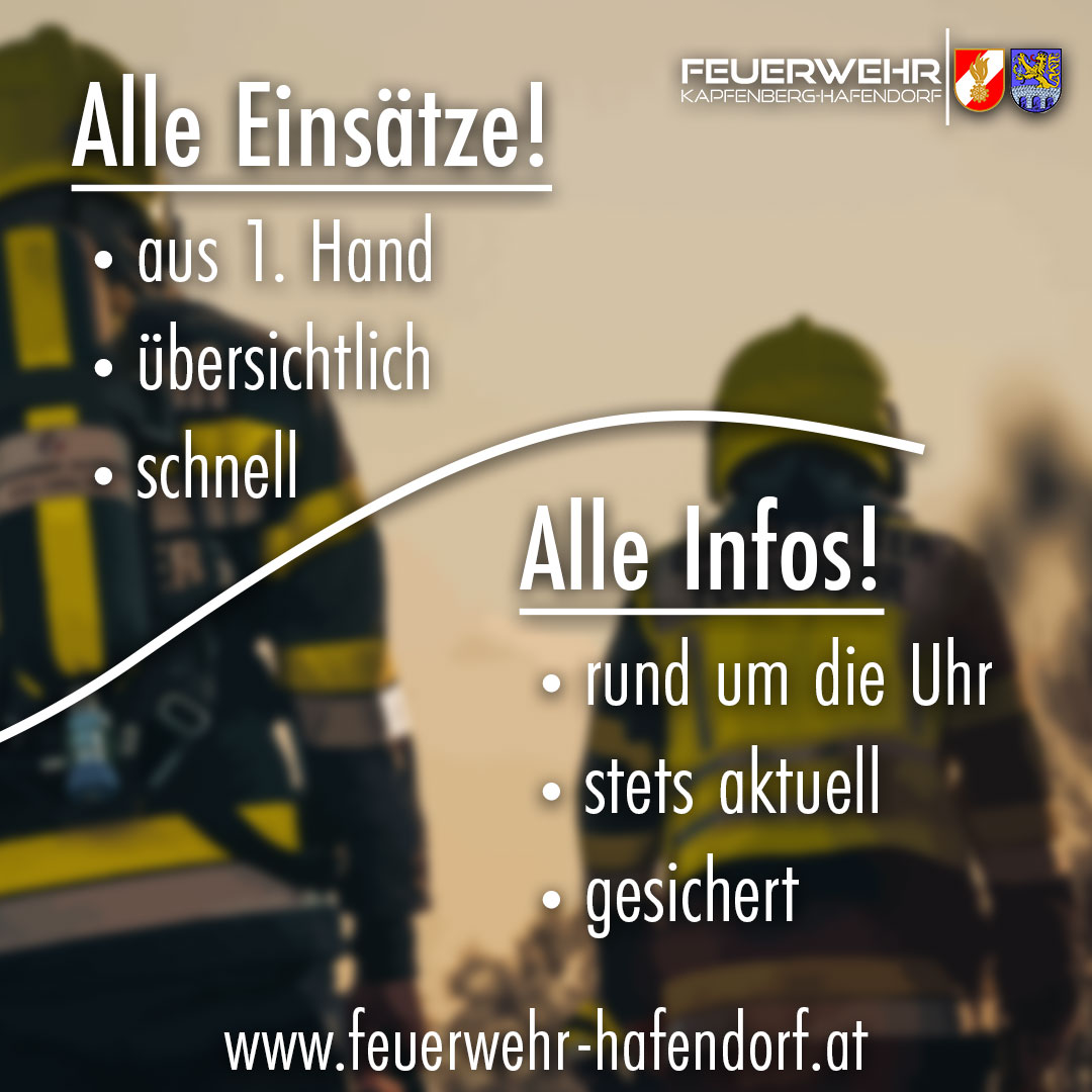 Neuer Webauftritt der FF Kapfenberg-Hafendorf